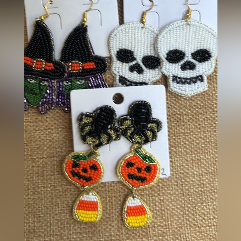 3pair Halloween Themed Earring Bundle